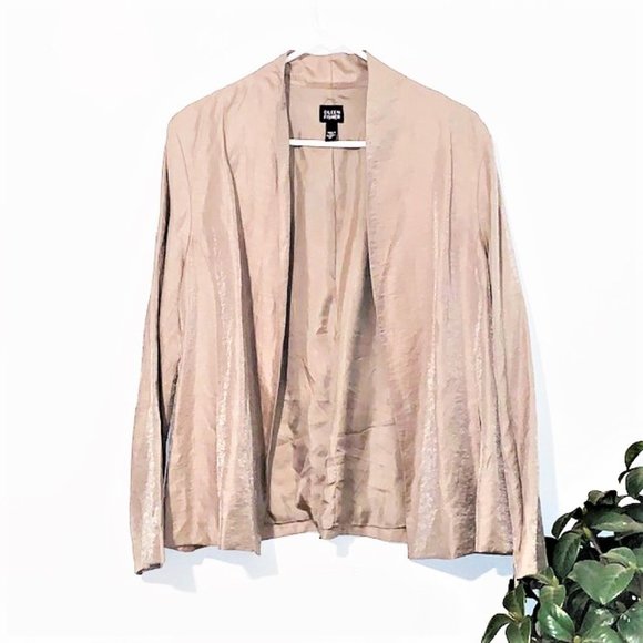 Eileen Fisher Jackets & Blazers - EILEEN FISHER  Linen Blend Lightweight Blazer